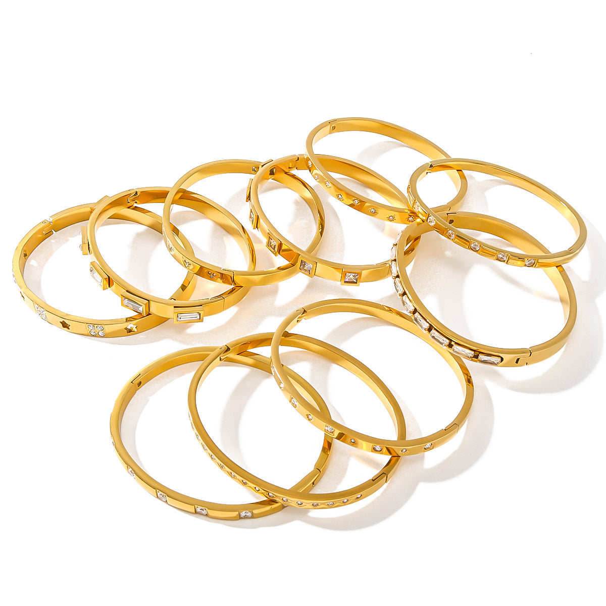 True gold electroplated color-keeping jewelry bracelet