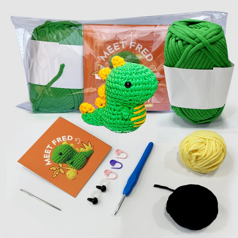 koala for Beginner Crochet Kit, Cotton Nylon Blend Yarn Croc