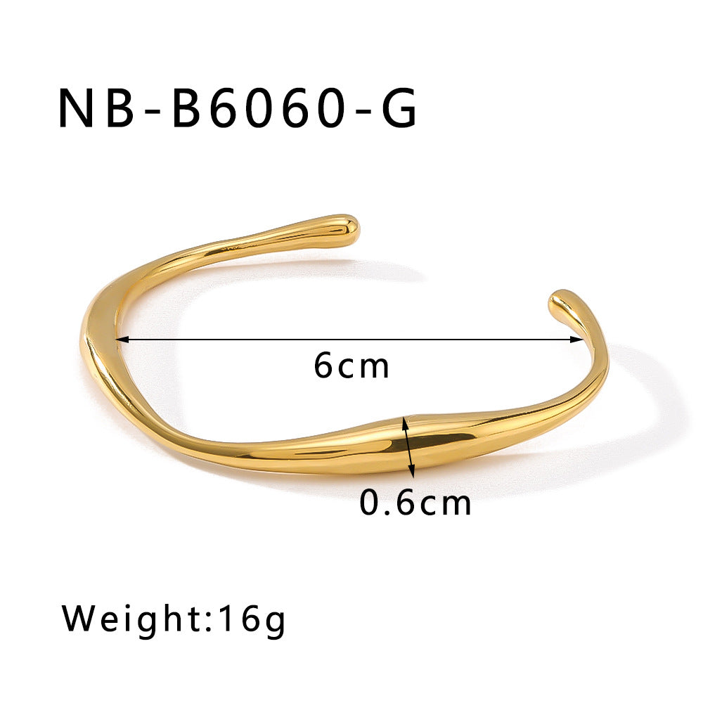 True gold electroplated color-keeping jewelry bracelet