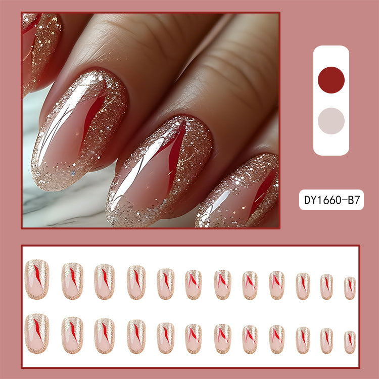 Fashion Press On Nails with Adhesive Kit