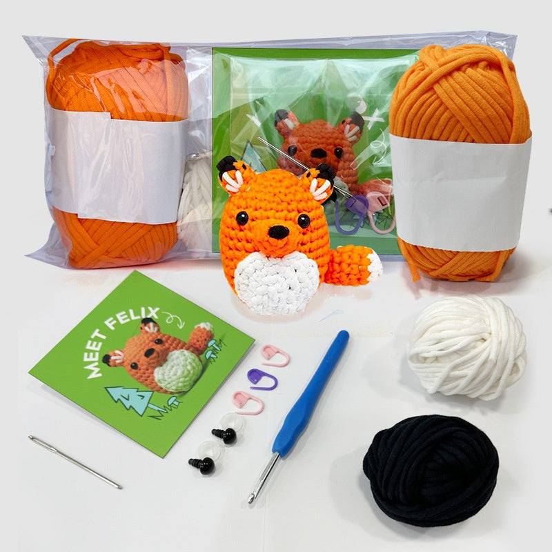 koala for Beginner Crochet Kit, Cotton Nylon Blend Yarn Croc
