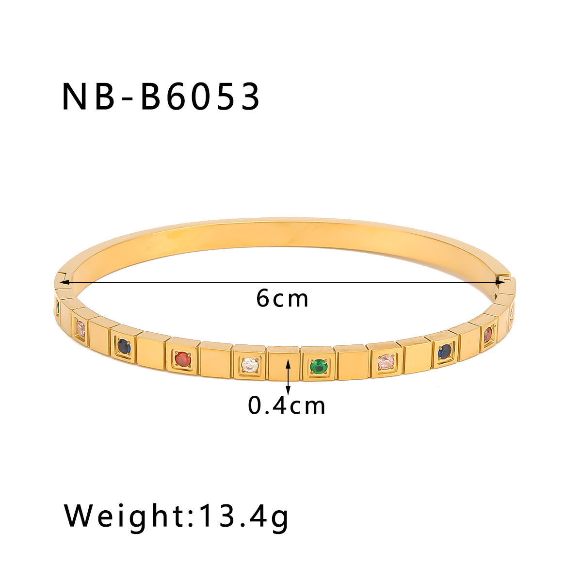 True gold electroplated color-keeping jewelry bracelet