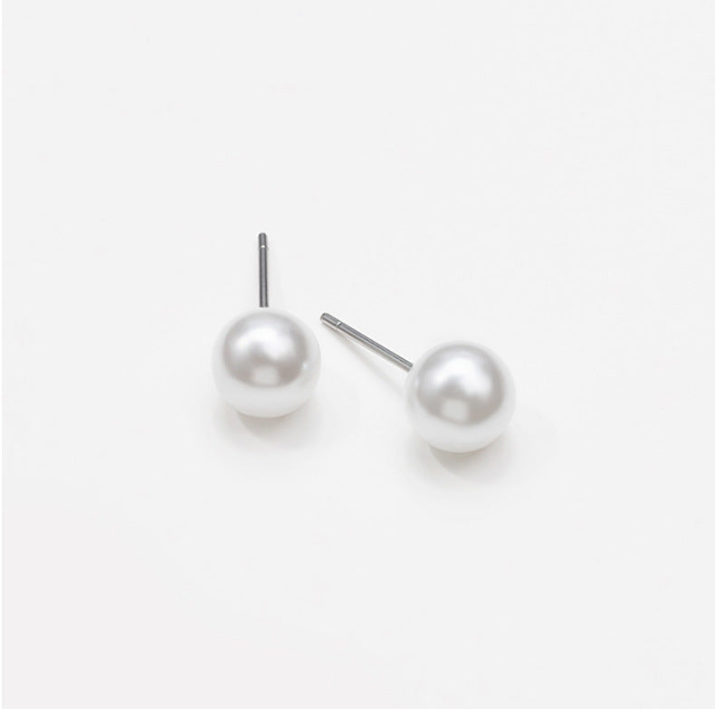 Fashion Pearl and Alloy Earrings Set