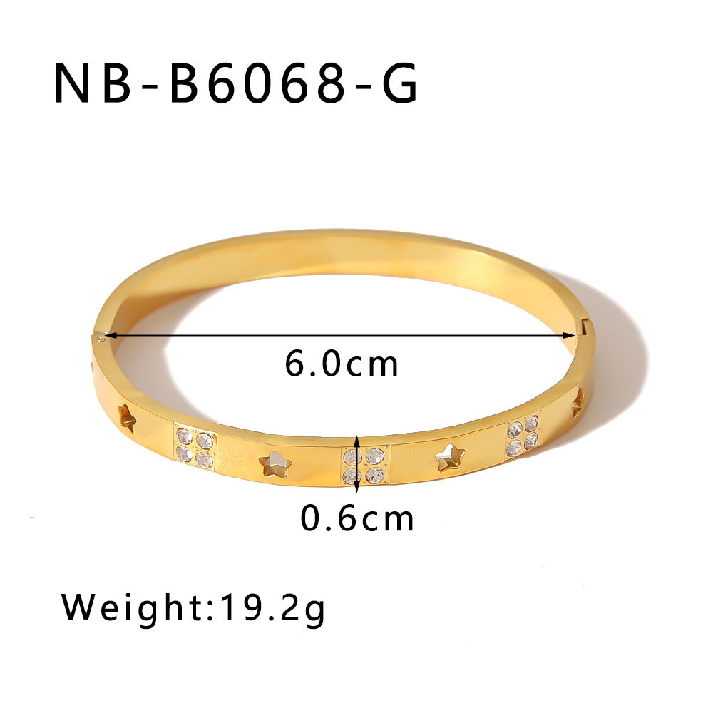 True gold electroplated color-keeping jewelry bracelet