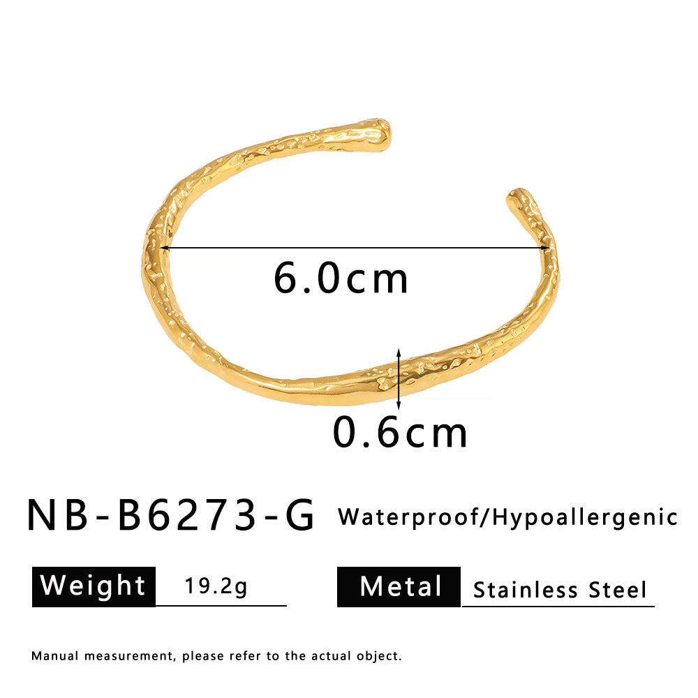 True gold electroplated color-keeping jewelry bracelet