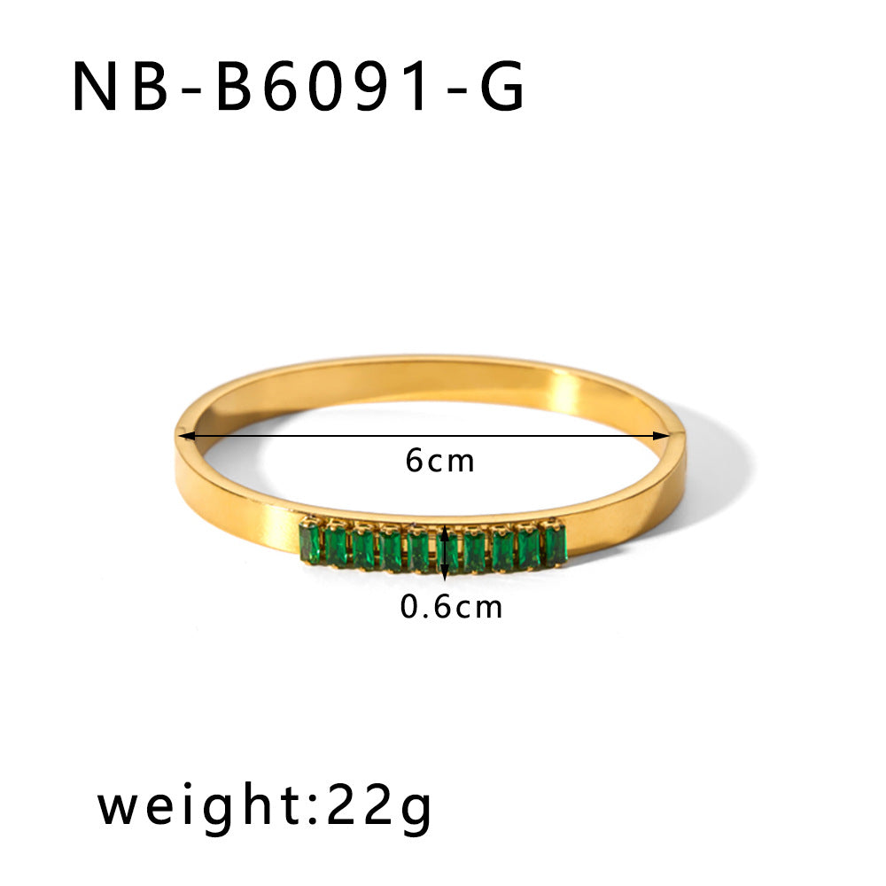 True gold electroplated color-keeping jewelry bracelet