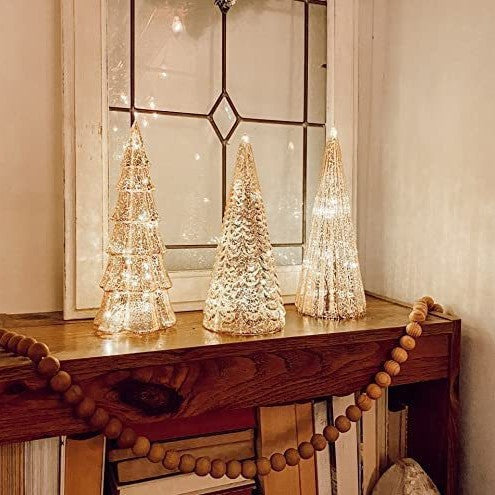 Mercury Glass LED Christmas Tree