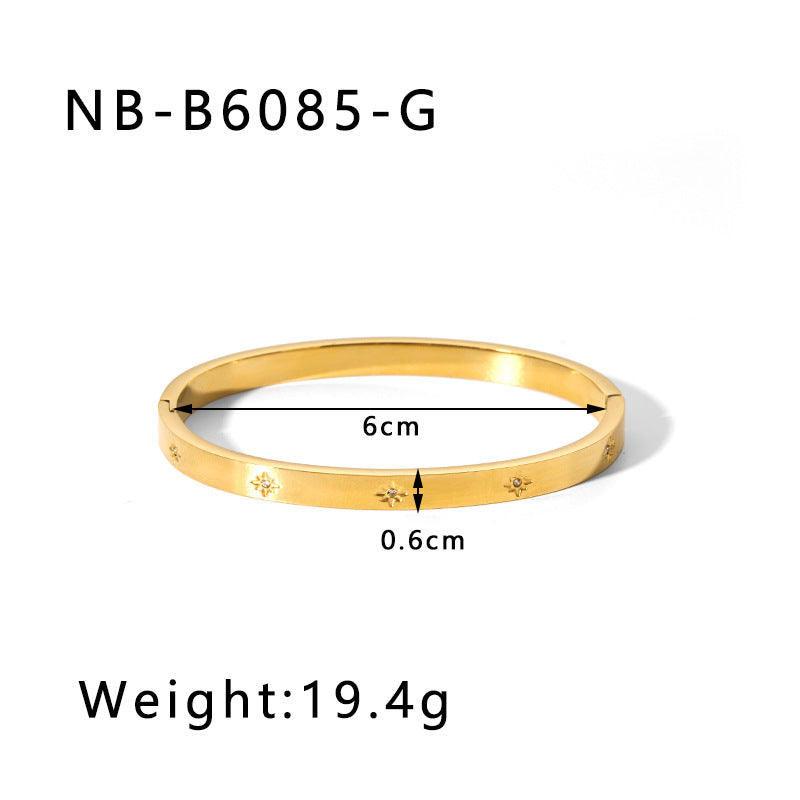 True gold electroplated color-keeping jewelry bracelet