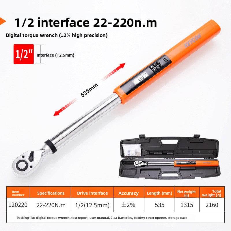 electronic digital display torque wrench