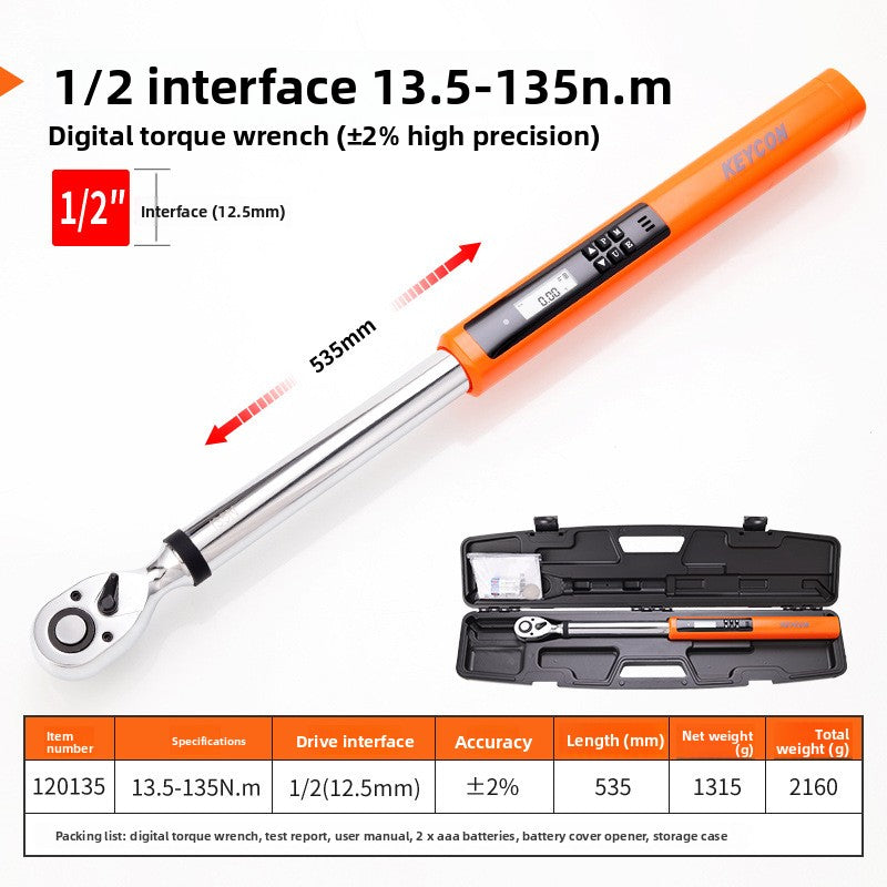 electronic digital display torque wrench
