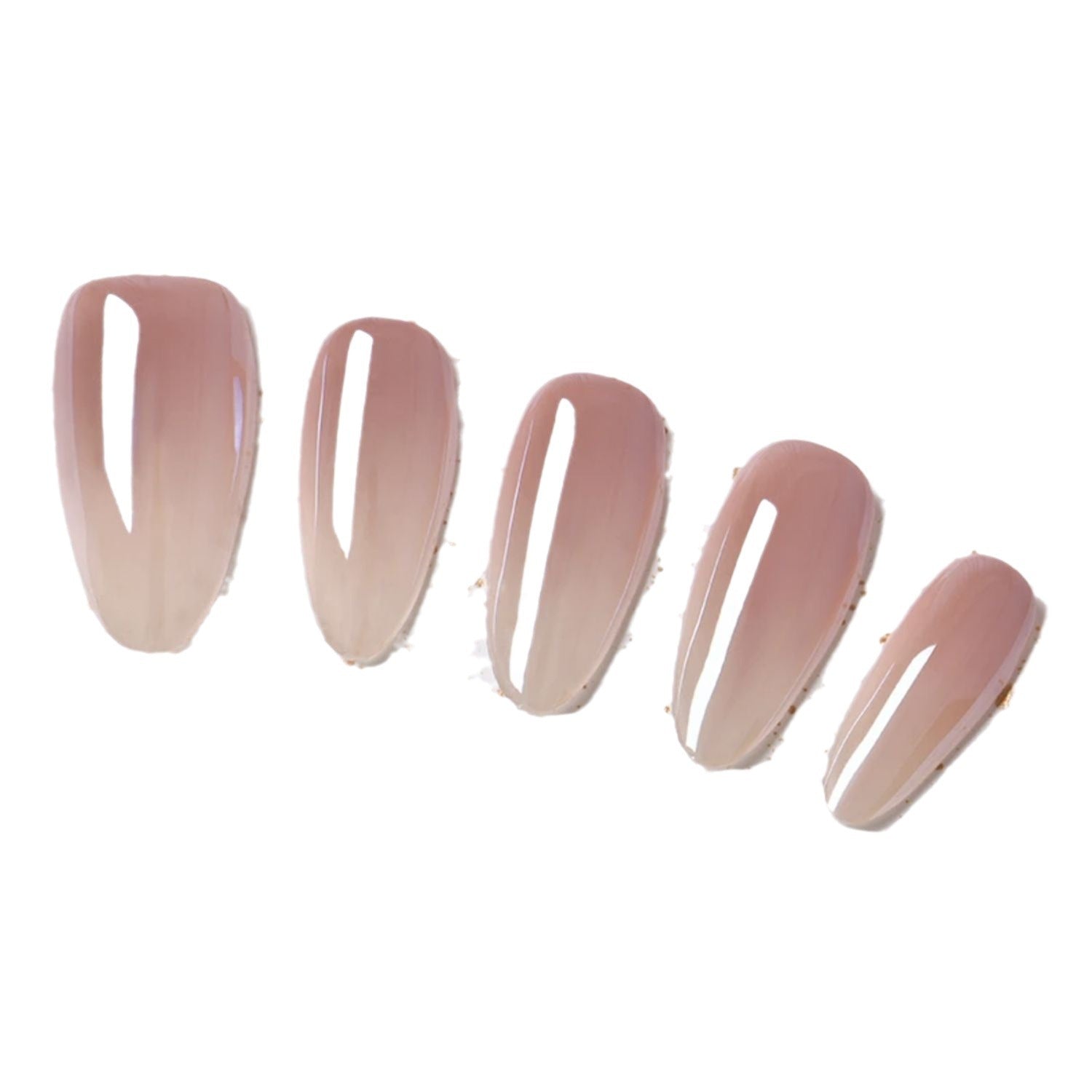 Almond Nude Gradient Wearable Fake Nails