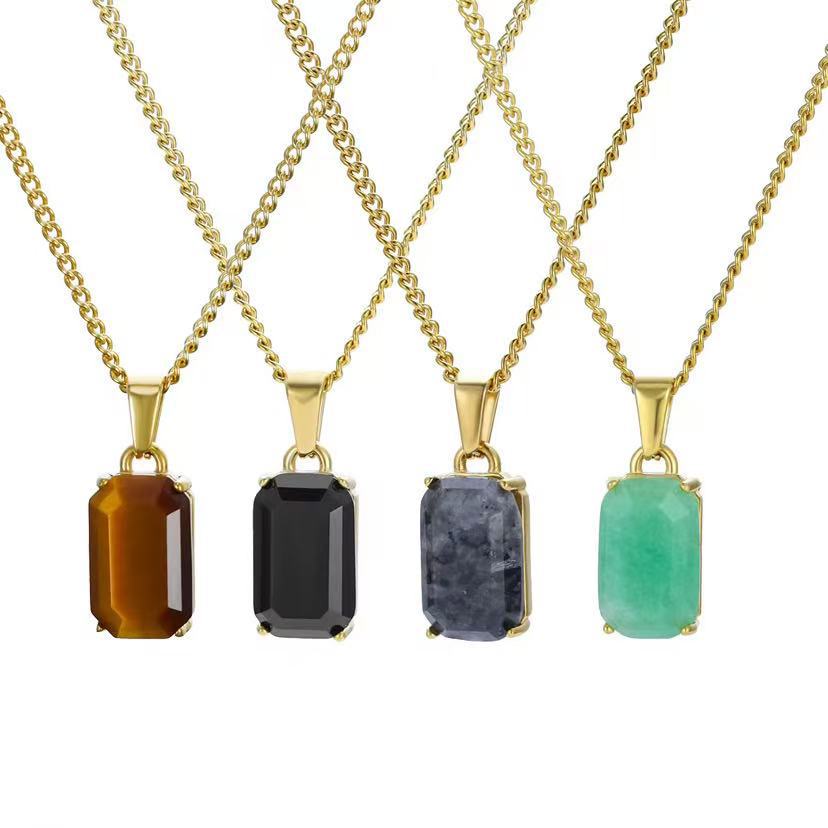 zircon pendant necklace