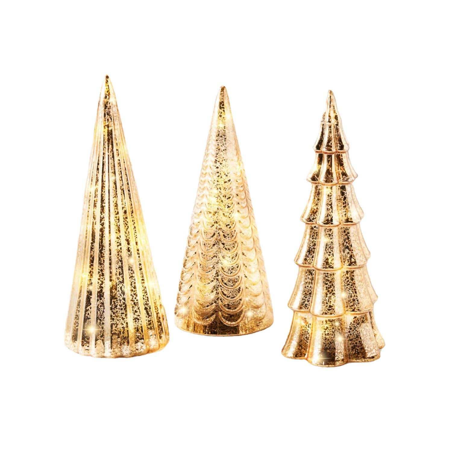 Mercury Glass LED Christmas Tree